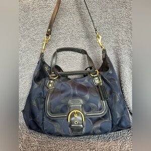 Coach Navy Shoulder Bag